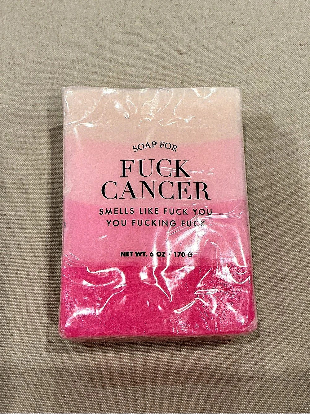 Whiskey River F*** Cancer Strawberry Frosé Handmade Soap NWT